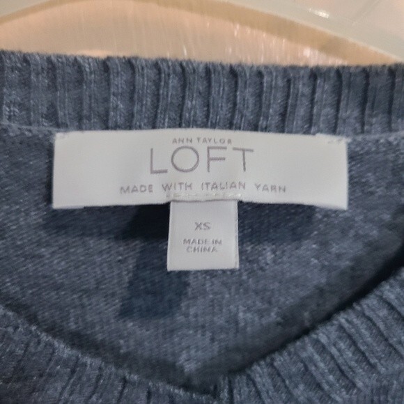 LOFT Charcoal Gray Women's Cardigan Sweater - Picture 4 of 6